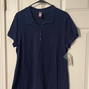 No Boundaries Blue Collared Tee